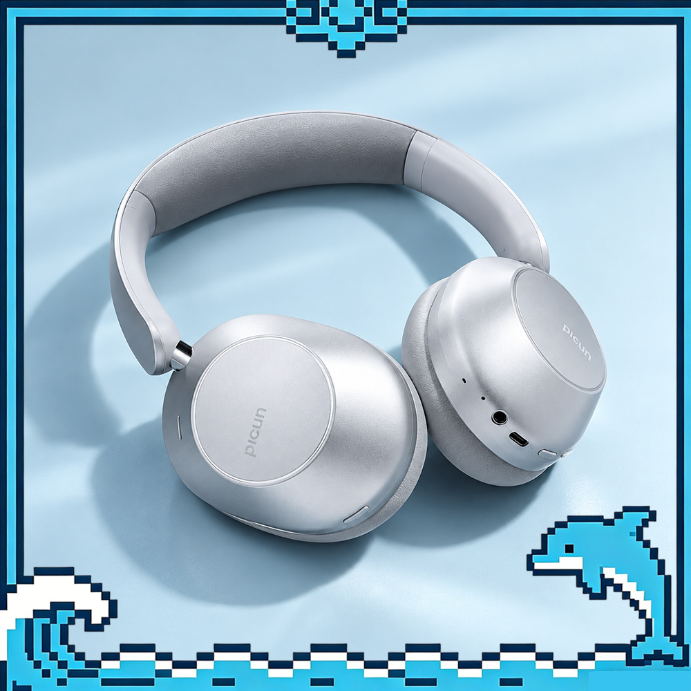 Anc Wireless Over Ear Headphones - Picun F6 Over-Ear Wireless Headphones, -58