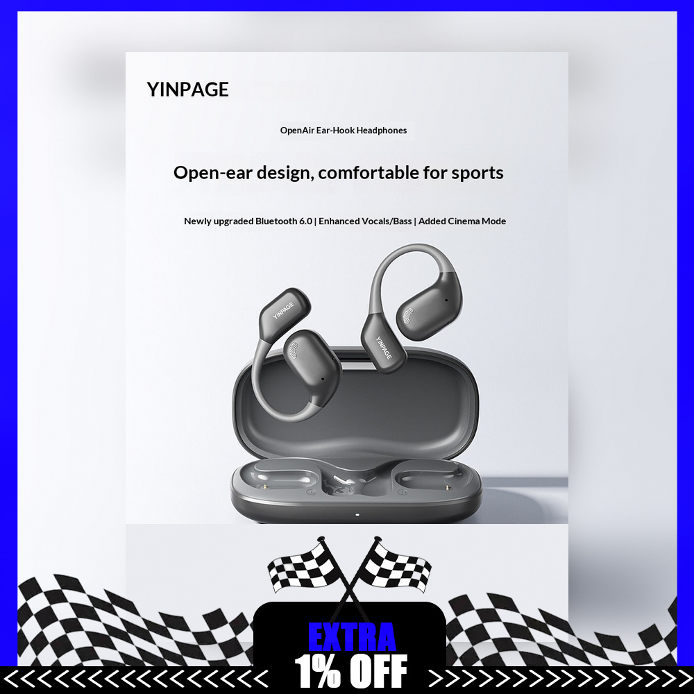 Bone Conduction Running Headphones - YINPAGE OPENAIR Open Ear Bluetooth Headphones