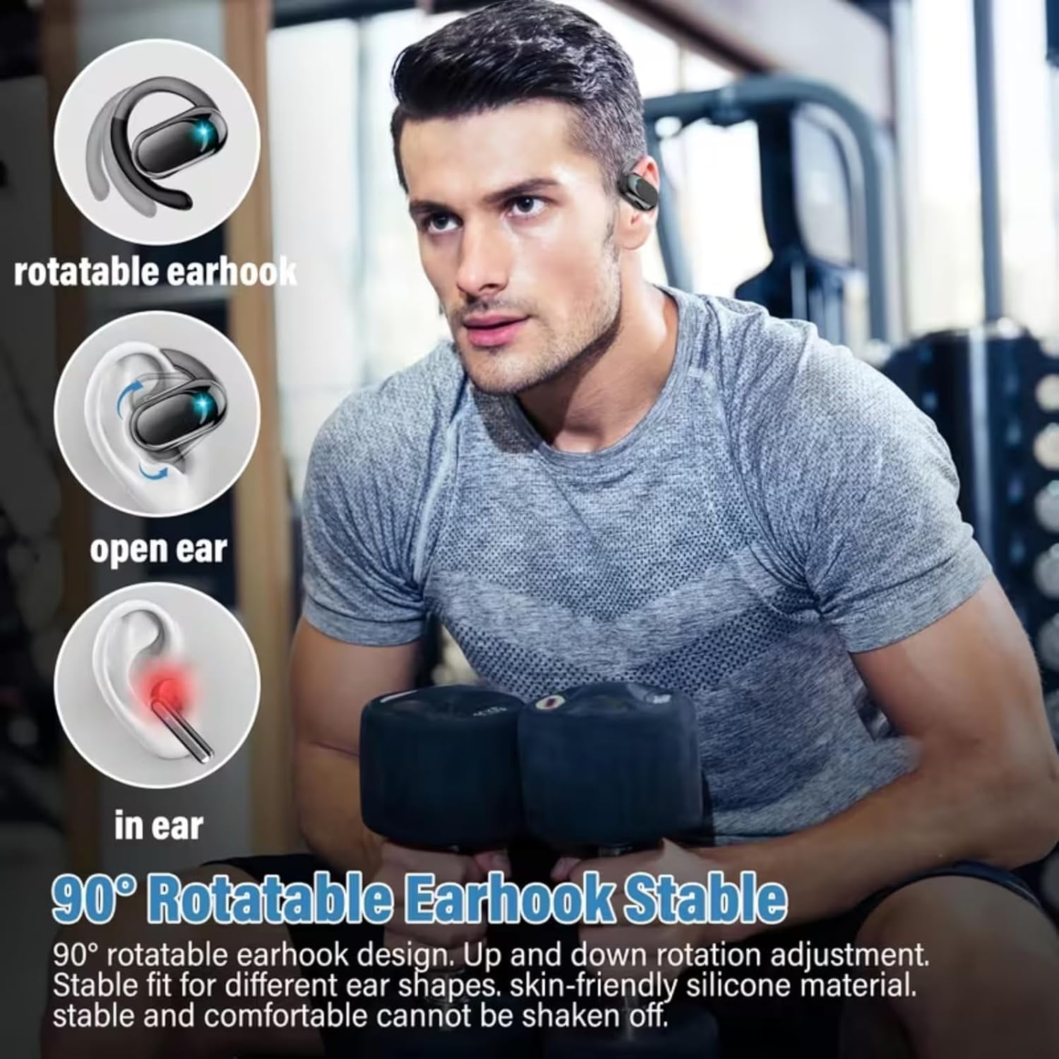 Open Ear Headphones and Wirele - Bone Conduction Running Headphones recension och pris