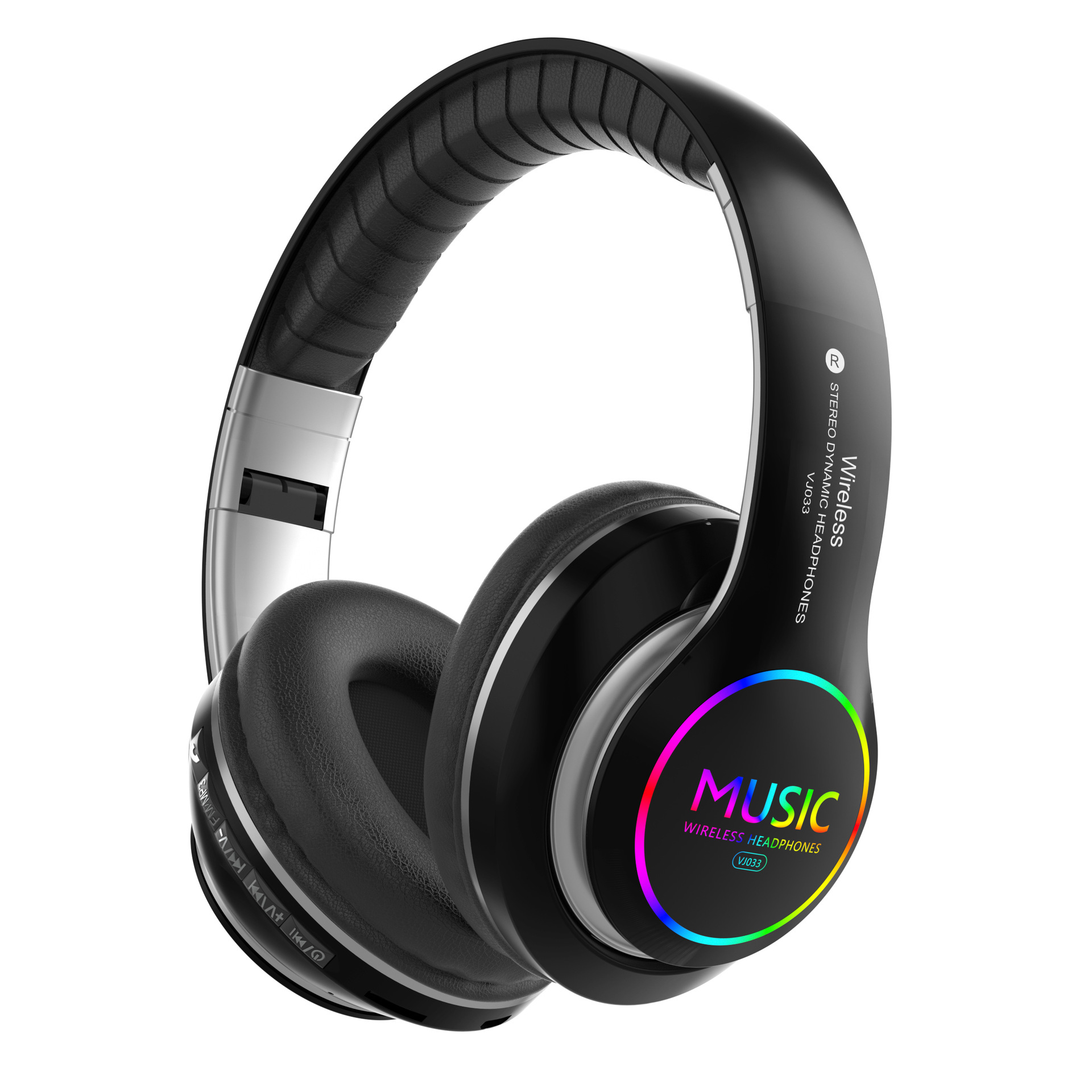 RGB Headphones Bluetooth 5.0 W - Anc Wireless Over Ear Headphones recension och pris
