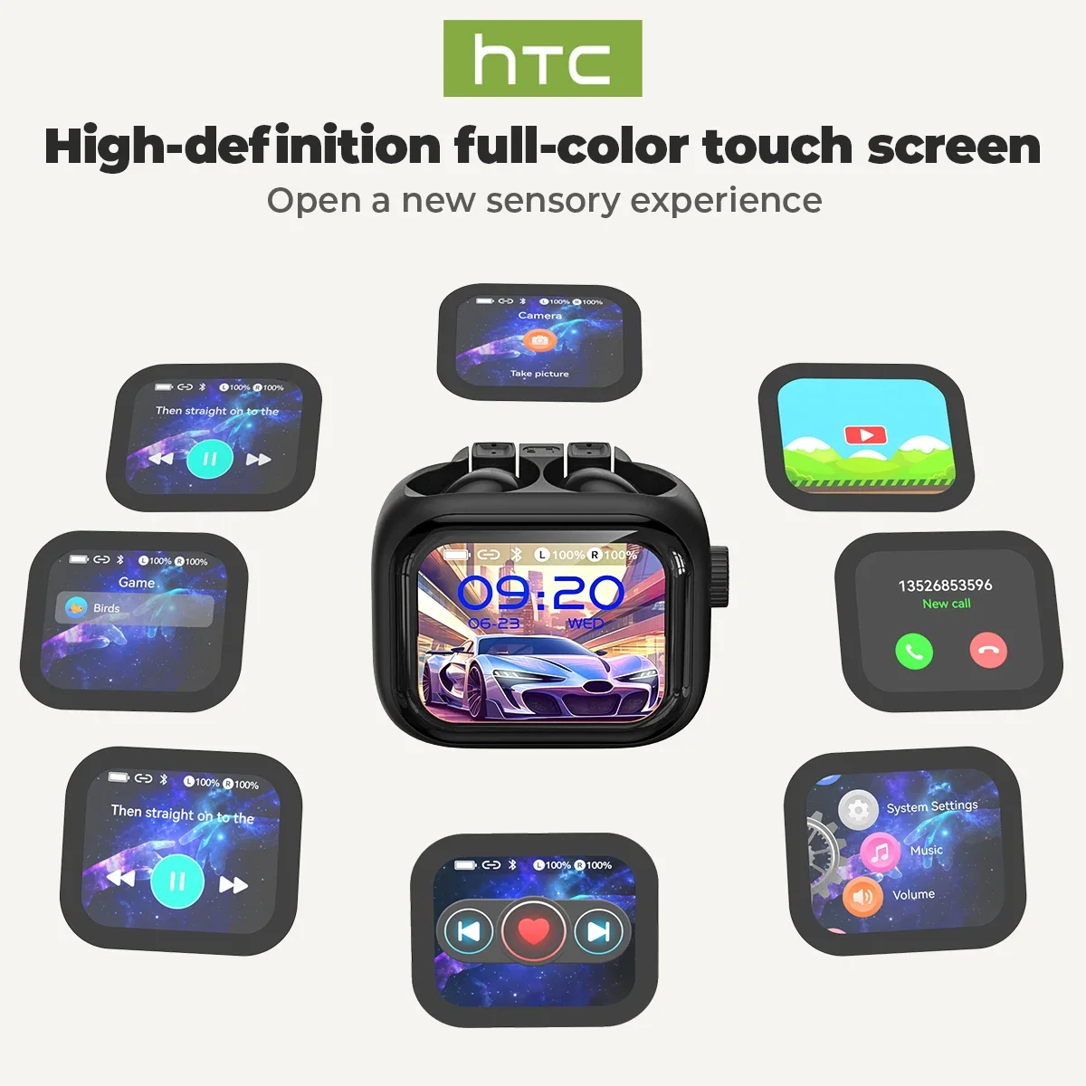 [Ultra HD Screen] HTC NE40 Ear - Open Ear Air Conduction Headphones recension och pris