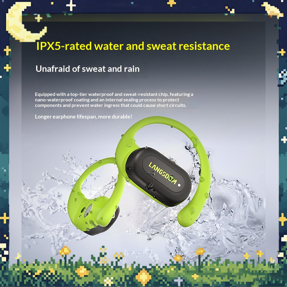 LANGSDOM TS17 Open Ear Bluetoo - Bone Conduction Running Headphones recension och pris