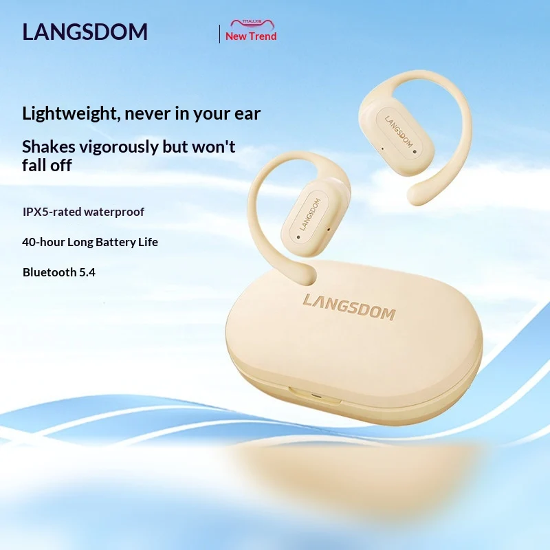 LANGSDOM TS17 Open Ear Bluetoo - Bone Conduction Running Headphones recension och pris