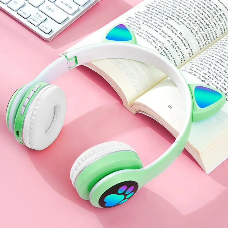 Cat Ear Wireless Headphones Bl - Cat Ear Bluetooth Headset Led recension och pris