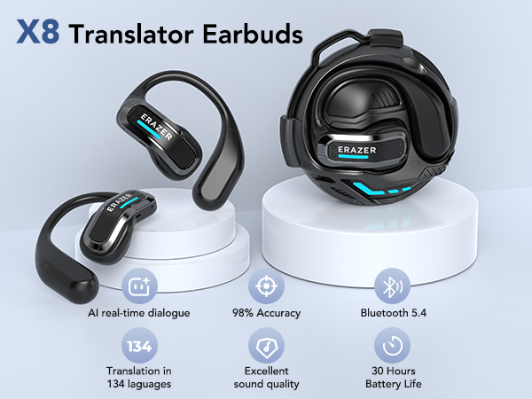 ERAZER X8 Real Time Translatio - Headphones recension och pris