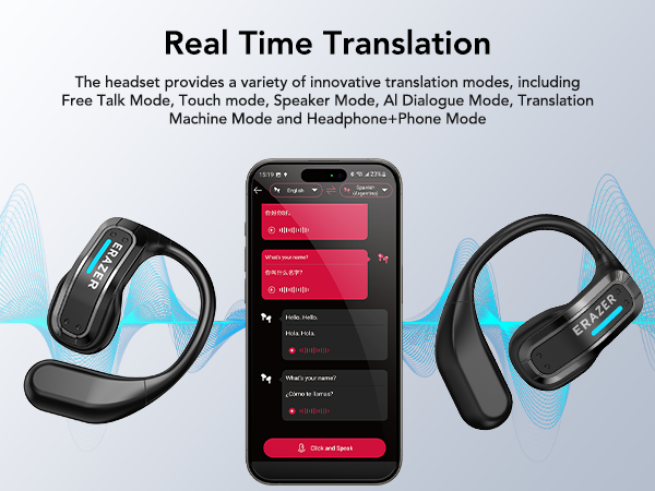 ERAZER X8 Real Time Translatio - Headphones recension och pris