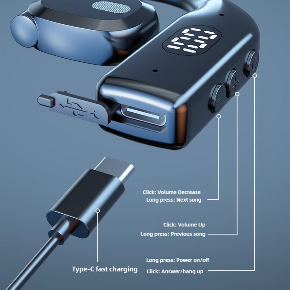 Wireless Earhook Bluetooth Hea - Bone Conduction Running Headphones recension och pris