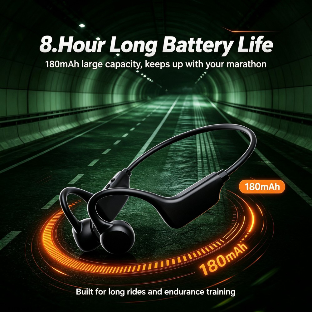 KEBIDUMEI Bluetooth 6.0 Air Co - Open Ear Air Conduction Headphones recension och pris