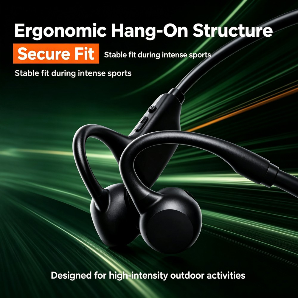 KEBIDUMEI Bluetooth 6.0 Air Co - Open Ear Air Conduction Headphones recension och pris
