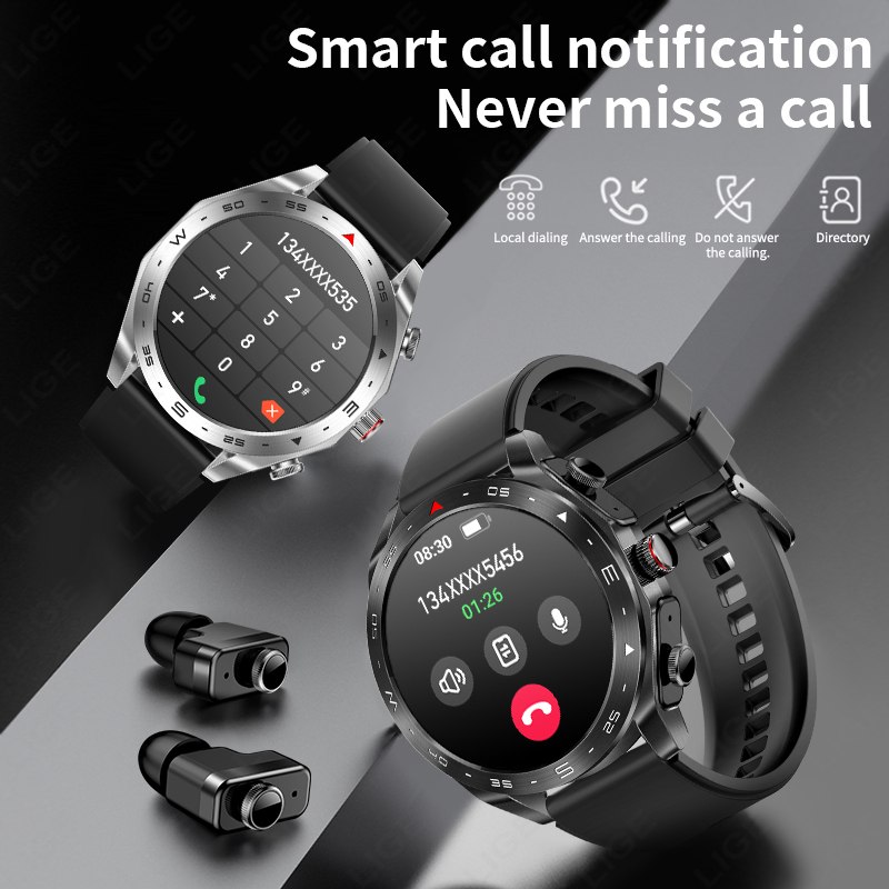 LIGE TWS 2‑in‑1 Smart Watch wi - Sleep Mask Headphones Bluetooth recension och pris