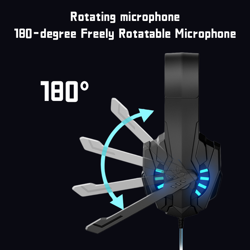 A7 Headphones Wired Gaming Hea - Gaming Headset With Mic Rgb recension och pris
