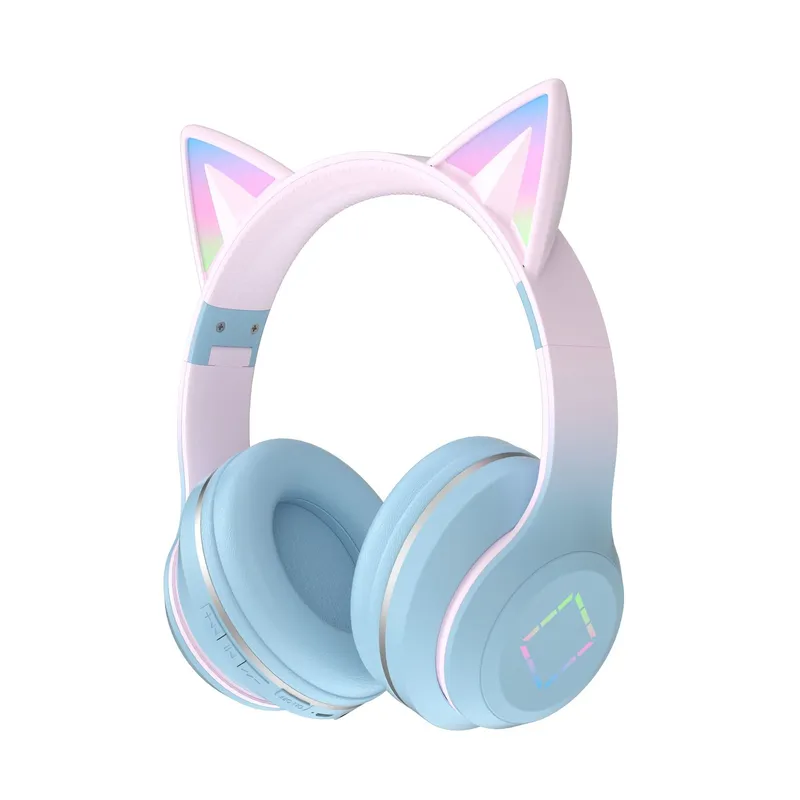 Wireless Bluetooth Headphones  - Cat Ear Bluetooth Headset Led recension och pris