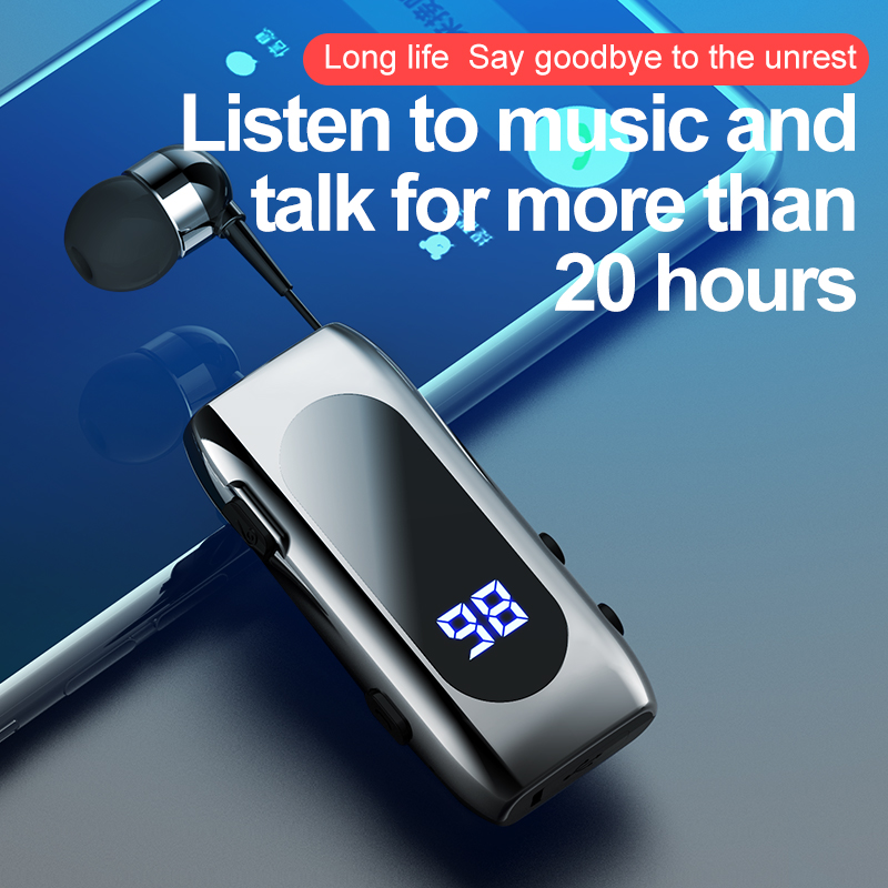 K55 Lapel Bluetooth Headset Li - Type C Wired Earphones With Mic recension och pris